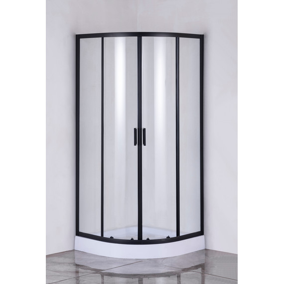 Душевое ограждение Taliente 90x90 см TA-09091-1CB, чёрный/прозрачное фото 2