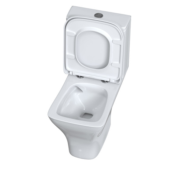 Унитаз-компакт безободковый Taliente Elegante Vortex EL45055 с крышкой микролифт (система смыва Торнадо) фото 3