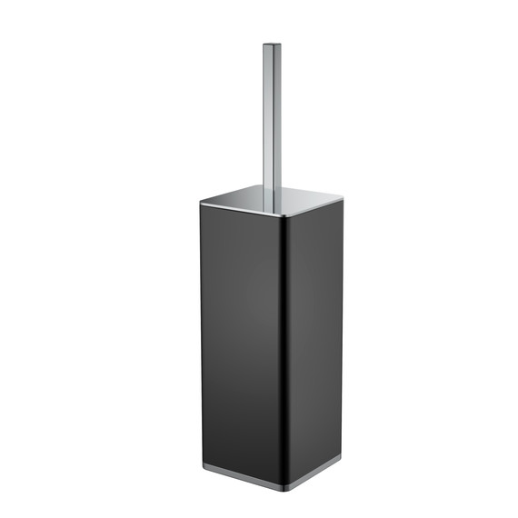 Ёршик для унитаза Boheme 10949-B-CR, хром/чёрный фото 