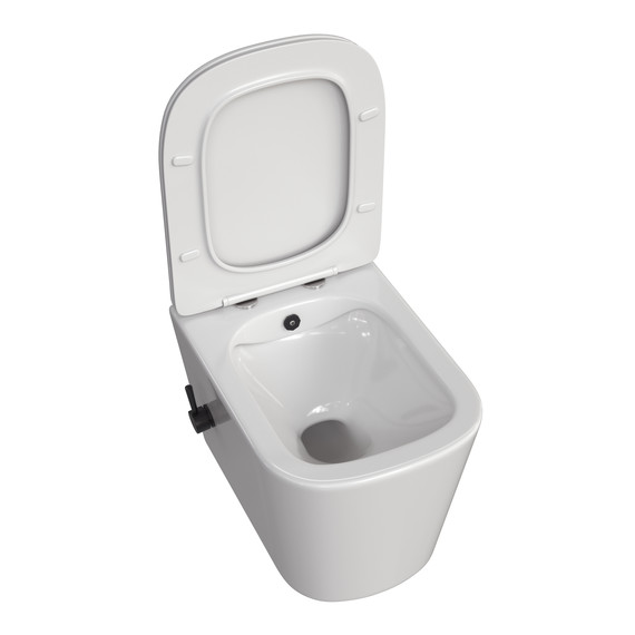 Унитаз-биде подвесной Taliente Correto CR25200 SMnero с крышкой микролифт фото 3