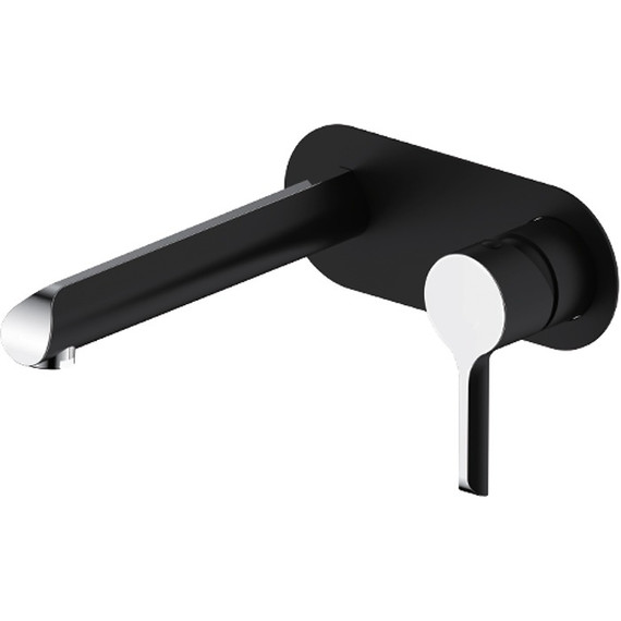 Смеситель для раковины настенный Gappo G1003-26, черный/хром фото 