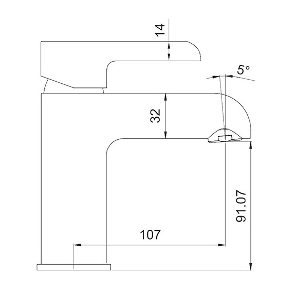 Смеситель для раковины Gappo G1003-6, черный/хром фото 3