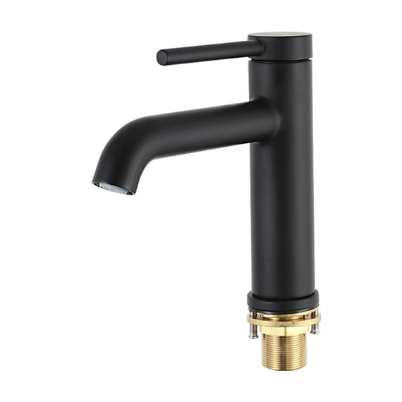 Смеситель для раковины Gappo G06-6 G1006-6, чёрный, Цвет производителя: чёрный фото 