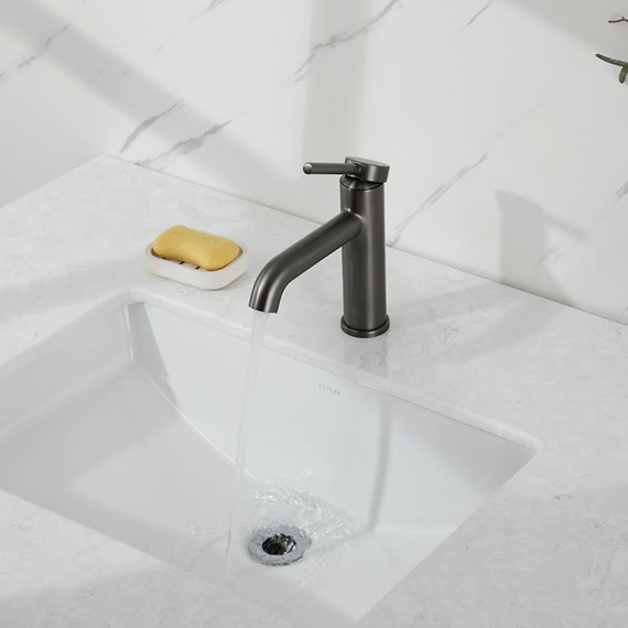 Смеситель для раковины Gappo G06-9 G1006-9, оружейная сталь фото 9