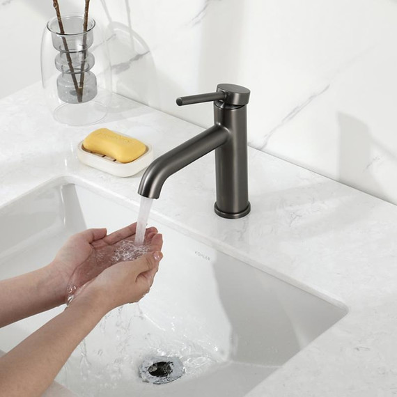 Смеситель для раковины Gappo G06-9 G1006-9, оружейная сталь фото 11