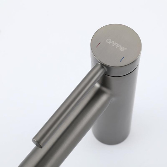 Смеситель для раковины Gappo G06-9 G1006-9, оружейная сталь фото 19