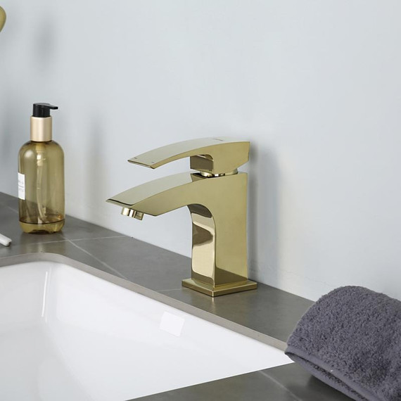 Смеситель для раковины Gappo G1007-13, золото фото 5