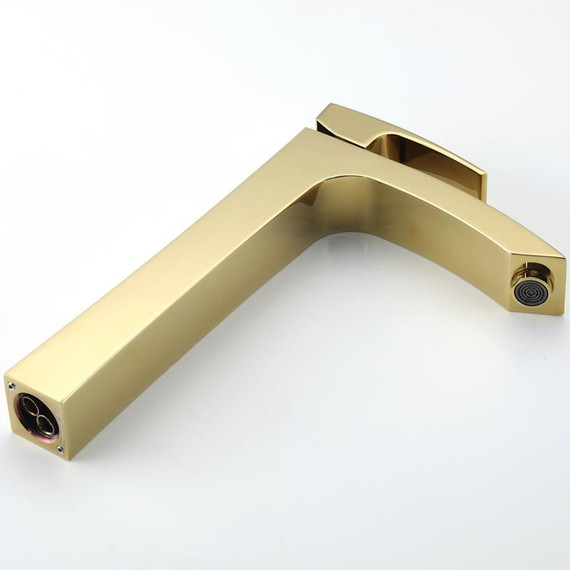 Смеситель для раковины высокий Gappo G1007-32, золото фото 14