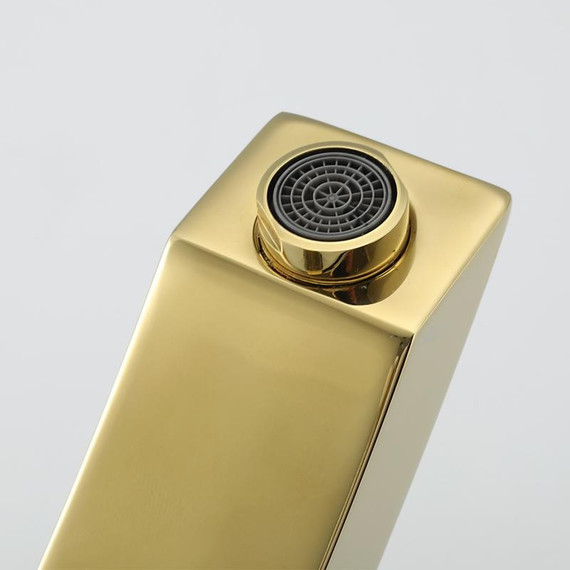 Смеситель для раковины высокий Gappo G1007-32, золото фото 16