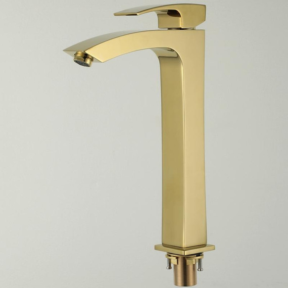 Смеситель для раковины высокий Gappo G1007-32, золото фото 20