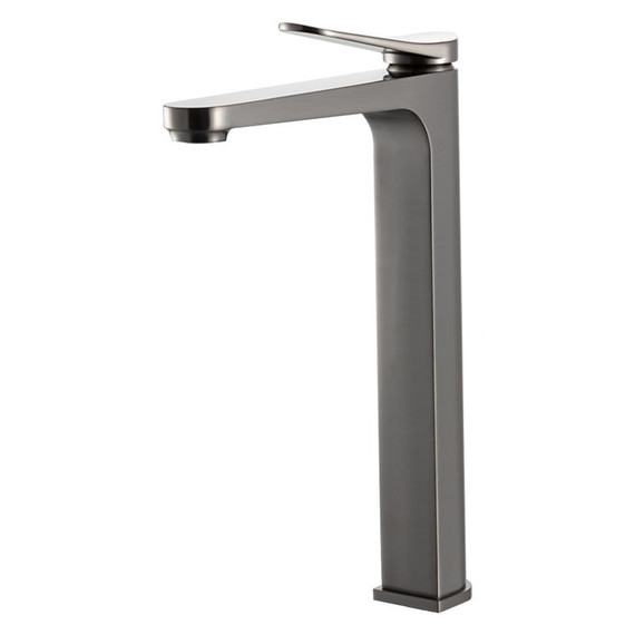 Смеситель для раковины высокий Gappo G10-9 G1010-29, оружейная сталь, Цвет производителя: оружейная сталь фото 