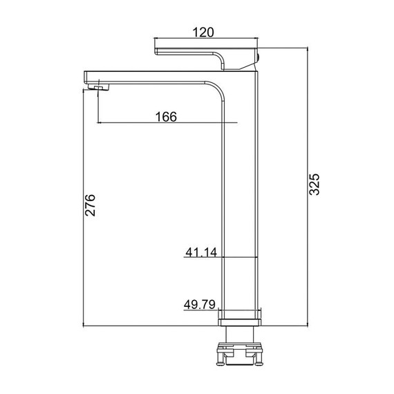 Смеситель для раковины высокий Gappo G1017-92, оружейная сталь фото 6