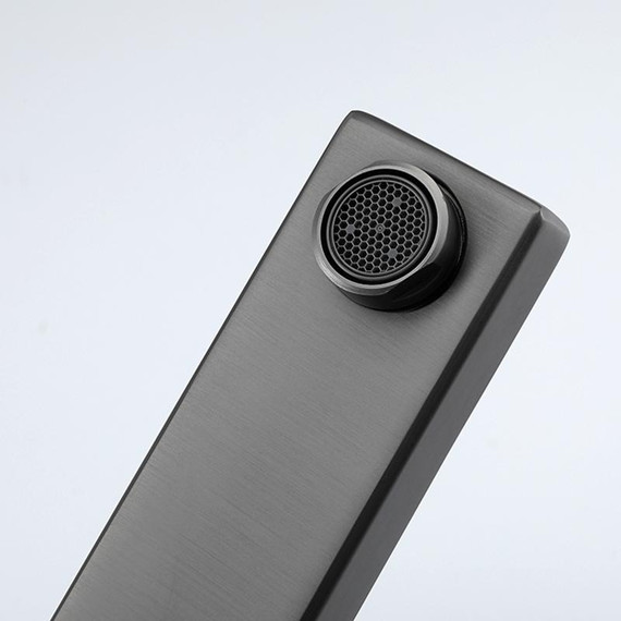 Смеситель для раковины высокий Gappo G1017-92, оружейная сталь фото 4