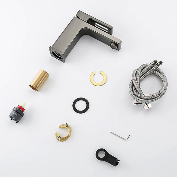 Смеситель для раковины Gappo G1017-9, оружейная сталь фото 11