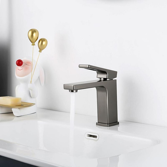 Смеситель для раковины Gappo G1017-9, оружейная сталь фото 3