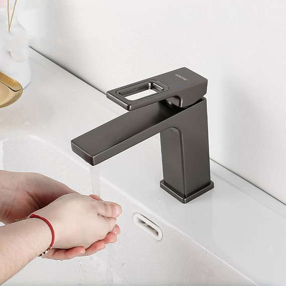 Смеситель для раковины Gappo G1017-9, оружейная сталь фото 4