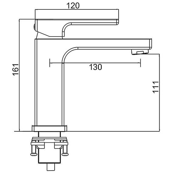 Смеситель для раковины Gappo G1017-9, оружейная сталь фото 12