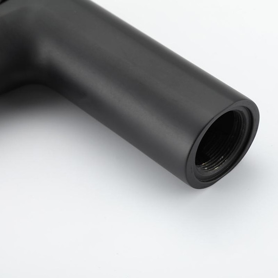 Смеситель для раковины с локтевой (хирургической) ручкой Gappo G1021-6, черный, Цвет производителя: чёрный фото 21