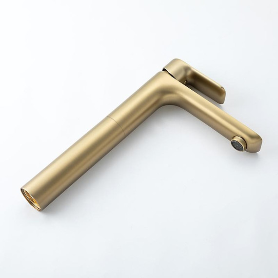 Смеситель для раковины высокий Gappo G48-3 G1048-32, золото сатин, Цвет производителя: золото сатин фото 18