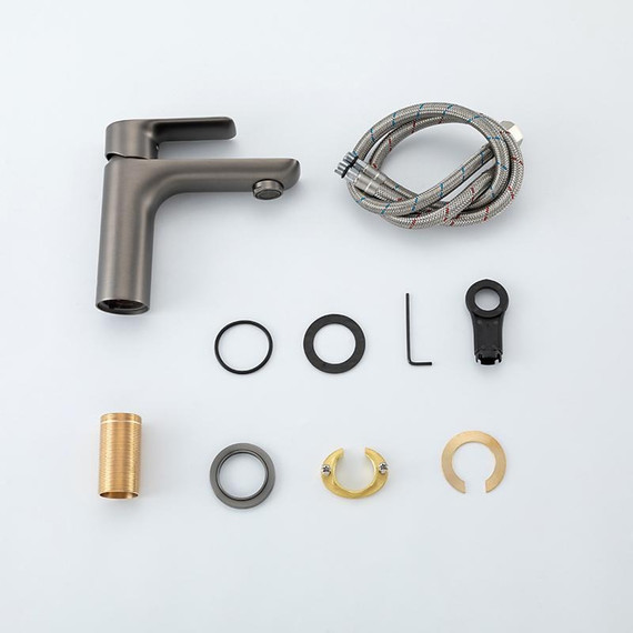 Смеситель для раковины Gappo G48-9 G1048-9, оружейная сталь, Цвет производителя: оружейная сталь фото 16