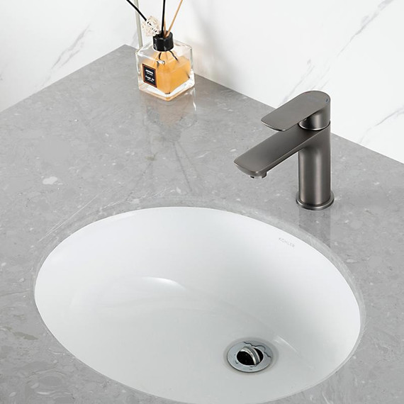 Смеситель для раковины Gappo G48-9 G1048-9, оружейная сталь, Цвет производителя: оружейная сталь фото 4