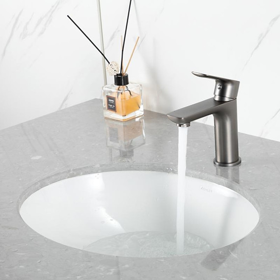 Смеситель для раковины Gappo G48-9 G1048-9, оружейная сталь, Цвет производителя: оружейная сталь фото 8