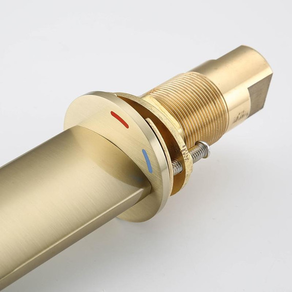 Смеситель для раковины Gappo G1052-81, сатин золотой, Цвет производителя: золото матовое фото 4