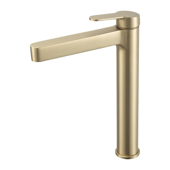 Смеситель для раковины высокий Gappo G99-33 G1099-83, золото сатин, Цвет производителя: золото сатин фото 