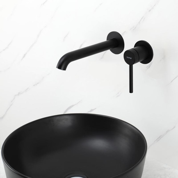 Смеситель для раковины настенный Gappo G06-6 G1206-6, чёрный, Цвет производителя: чёрный фото 2