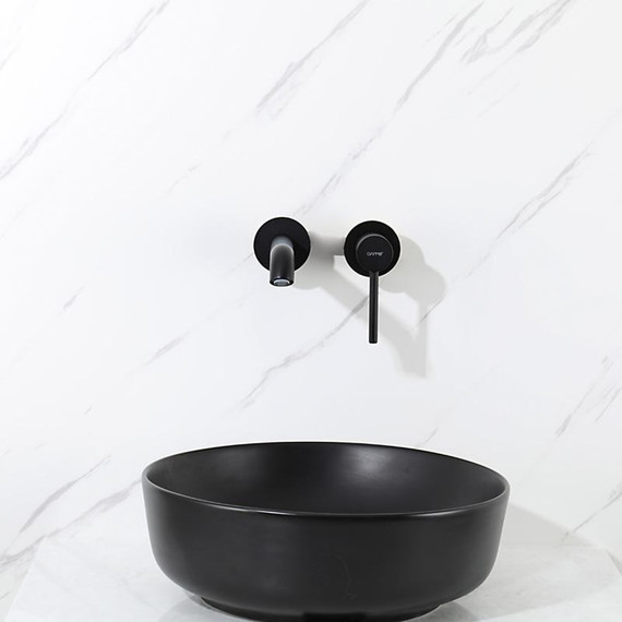 Смеситель для раковины настенный Gappo G06-6 G1206-6, чёрный, Цвет производителя: чёрный фото 4