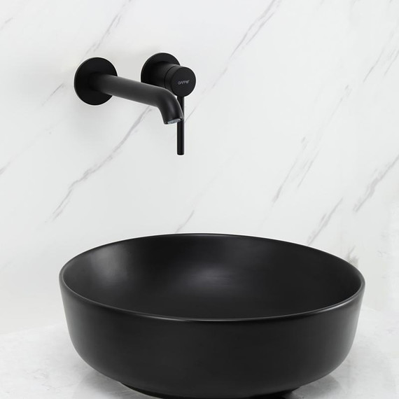 Смеситель для раковины настенный Gappo G06-6 G1206-6, чёрный, Цвет производителя: чёрный фото 5