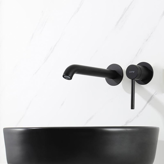 Смеситель для раковины настенный Gappo G06-6 G1206-6, чёрный, Цвет производителя: чёрный фото 6