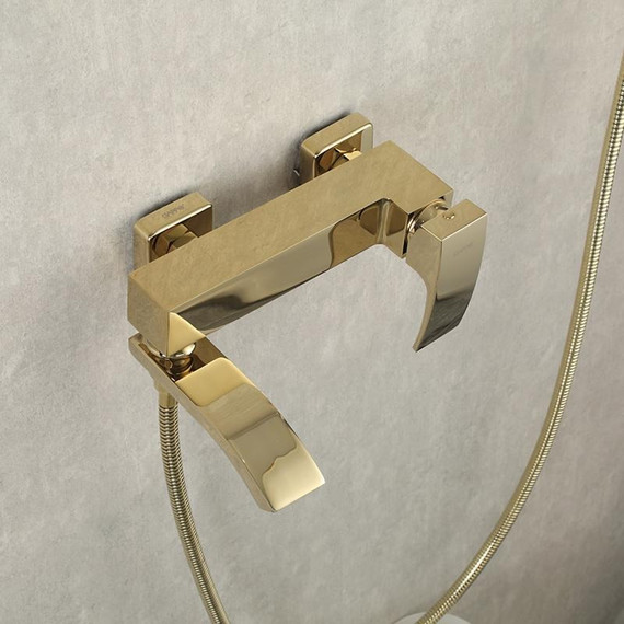 Смеситель для ванны с душевым гарнитуром Gappo G3207-3, золото фото 7