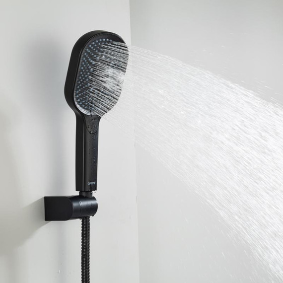 Смеситель для ванны с выдвижным изливом Gappo G10-6 G3210-6, чёрный, Цвет производителя: чёрный фото 10