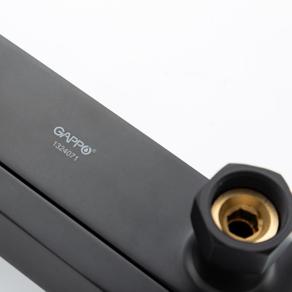 Смеситель для ванны с выдвижным изливом Gappo G10-6 G3210-6, чёрный, Цвет производителя: чёрный фото 16