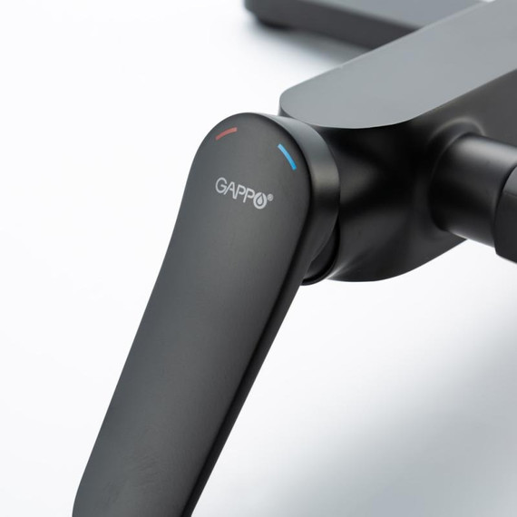 Смеситель для ванны с выдвижным изливом Gappo G10-6 G3210-6, чёрный, Цвет производителя: чёрный фото 18