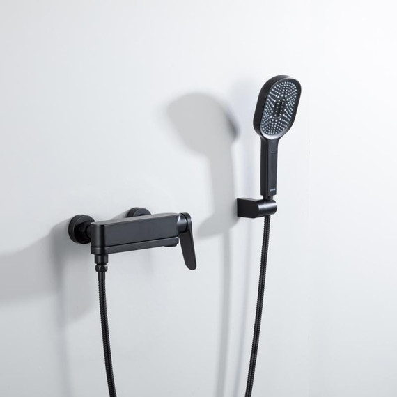 Смеситель для ванны с выдвижным изливом Gappo G10-6 G3210-6, чёрный, Цвет производителя: чёрный фото 3