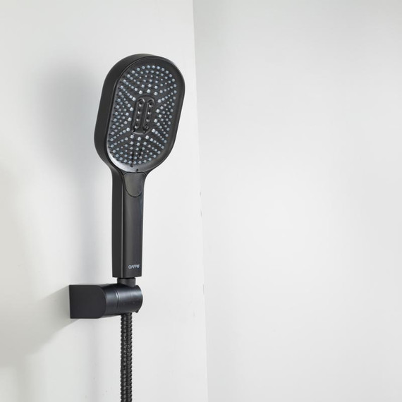 Смеситель для ванны с выдвижным изливом Gappo G10-6 G3210-6, чёрный, Цвет производителя: чёрный фото 8