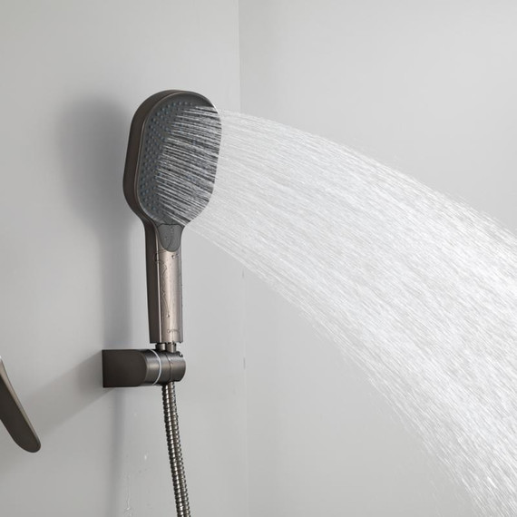 Смеситель для ванны с выдвижным изливом Gappo G10-9 G3210-9, оружейная сталь, Цвет производителя: оружейная сталь фото 11