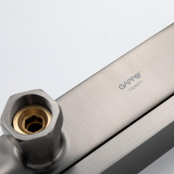 Смеситель для ванны с выдвижным изливом Gappo G10-9 G3210-9, оружейная сталь, Цвет производителя: оружейная сталь фото 14