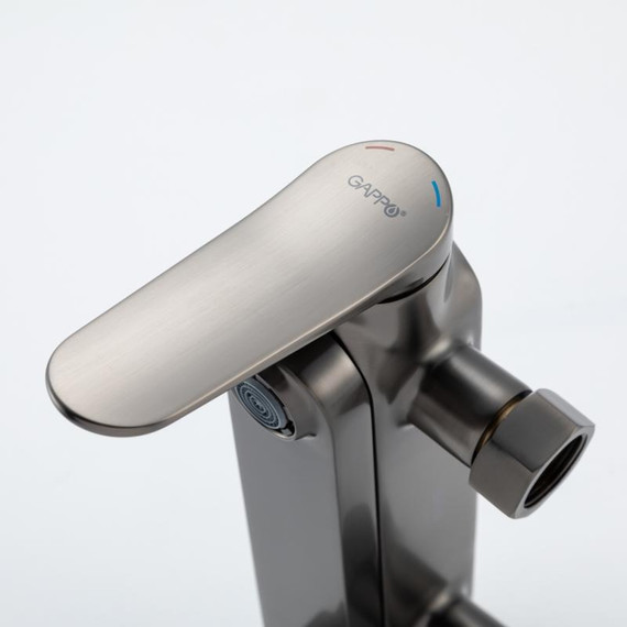 Смеситель для ванны с выдвижным изливом Gappo G10-9 G3210-9, оружейная сталь, Цвет производителя: оружейная сталь фото 18