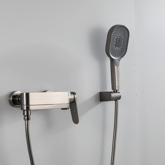 Смеситель для ванны с выдвижным изливом Gappo G10-9 G3210-9, оружейная сталь, Цвет производителя: оружейная сталь фото 8