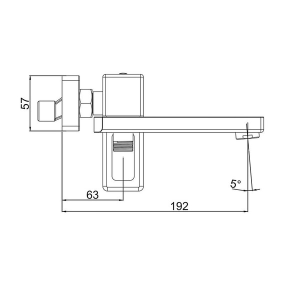 Смеситель для ванны Gappo G17-3 G3217-3, золото сатин фото 2