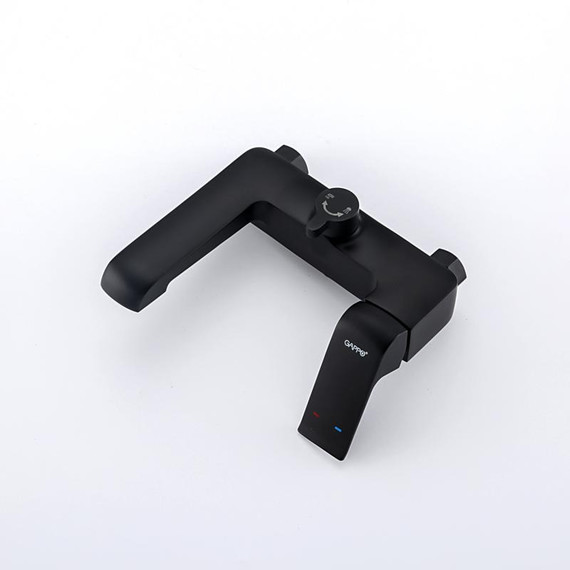 Смеситель для ванны с душевым гарнитуром Gappo Aventador G3250, черный/хром фото 13