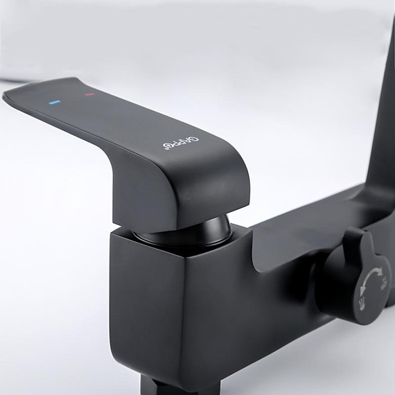 Смеситель для ванны с душевым гарнитуром Gappo Aventador G3250, черный/хром фото 20