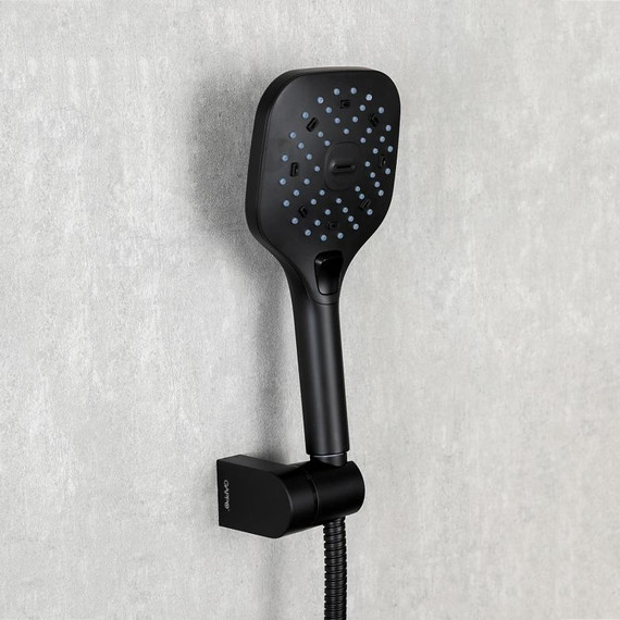 Смеситель для ванны с душевым гарнитуром Gappo Aventador G3250, черный/хром фото 6