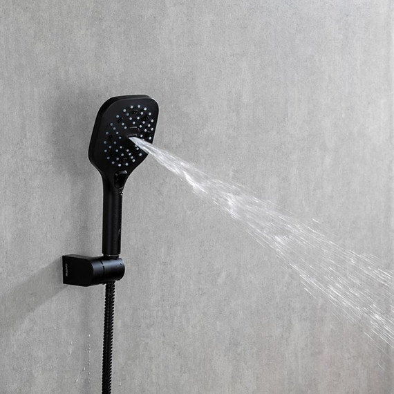 Смеситель для ванны с душевым гарнитуром Gappo Aventador G3250, черный/хром фото 9