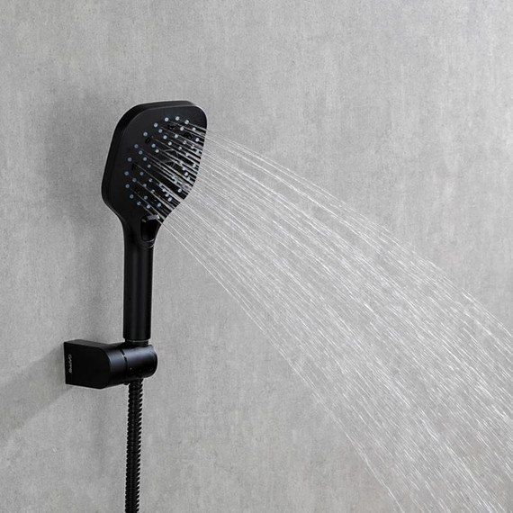 Смеситель для ванны с душевым гарнитуром Gappo Aventador G3250, черный/хром фото 10