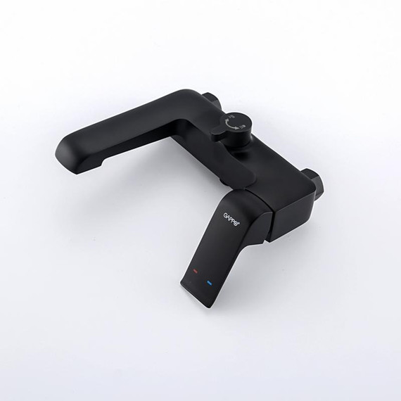 Смеситель для ванны с душевым гарнитуром Gappo Aventador G3250, черный/хром фото 12