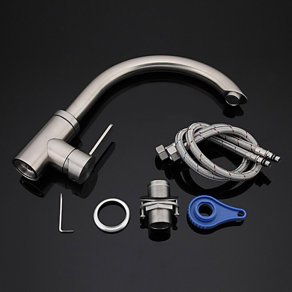 Смеситель для кухни Gappo G4099, сатин фото 9